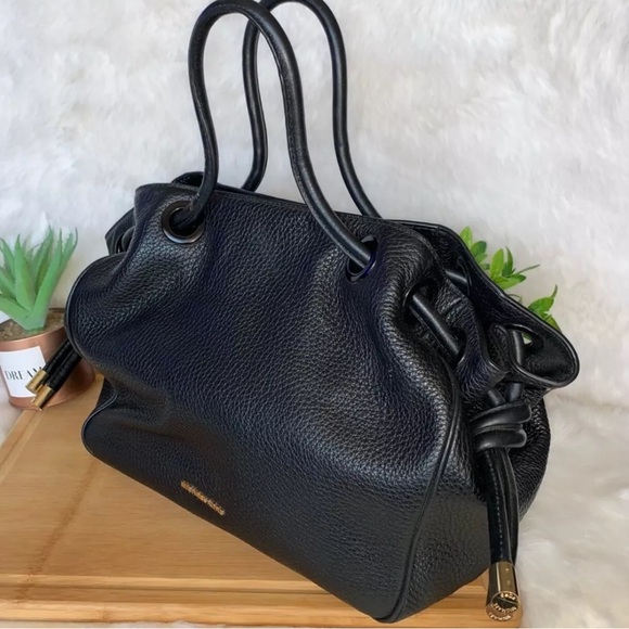 Michael Kors Dalia  Leather Shoulder Tote Large Black Handbag Retail $384 - Picture 6 of 15